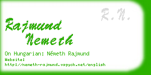 rajmund nemeth business card